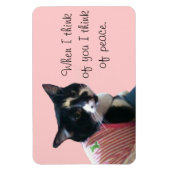Leuke Tuxedo Kat Denk aan Vredesmagneten Magneet (Verticaal)