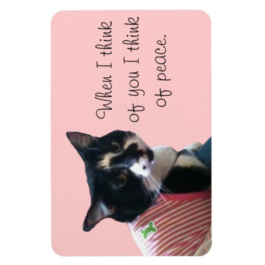 Leuke Tuxedo Kat Denk aan Vredesmagneten Magneet (Verticaal)