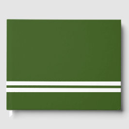 Leuke Twin White Bottom Racing Stripes op donkergr Gastenboek