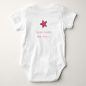 Leuke Twinkle Little Star Roze Wit of Zwart Romper (Achterkant)