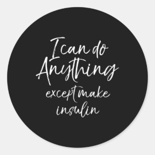 Leuke Type 1 Diabetes Voor Vrouwen Diabetisch Cade Ronde Sticker
