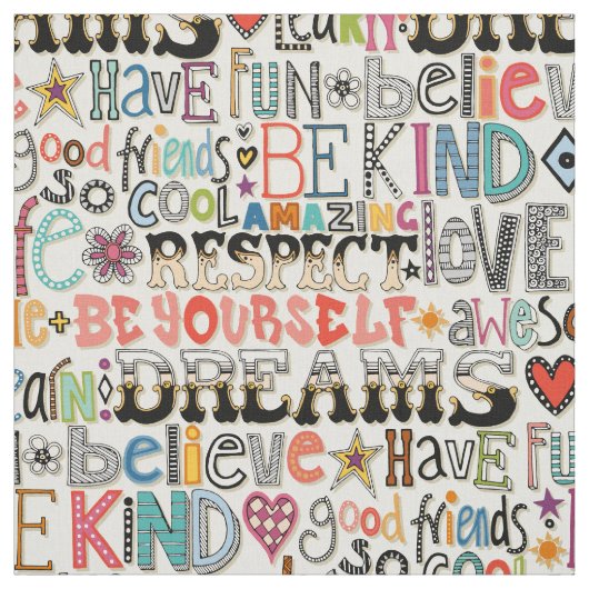 Leuke typografie dus stof (Swatch)