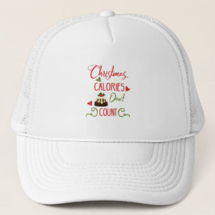 Leuke typografie Kerstmis Trucker Pet