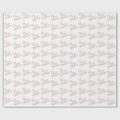 Leuke Typografie Roos Gold 50 & Fantastische Verja Cadeaupapier (Vlak)