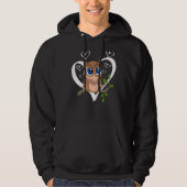Leuke Uil Bos Dier Vogel Uil Hoodie (Voorkant)