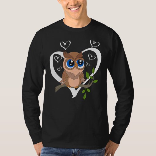 Leuke Uil Bos Dier Vogel Uil T-shirt (Voorkant)