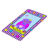 Leuke Uil Gelukkige Verjaardag Tekst Foto Magneet (Linkerzijde)