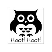 Leuke Uil Hoot! Schiet! Rubberstempel (Afrduk)
