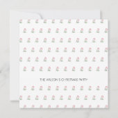 Leuke Uil Santa Waterverf Illustratie Kaart (Achterkant)