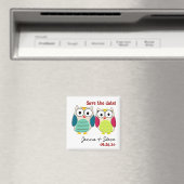 Leuke Uil Save the Date Magnets Magneet (Insitu (Vaatwasser))