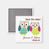 Leuke Uil Save the Date Magnets Magneet (Voorkant / Achterkant)