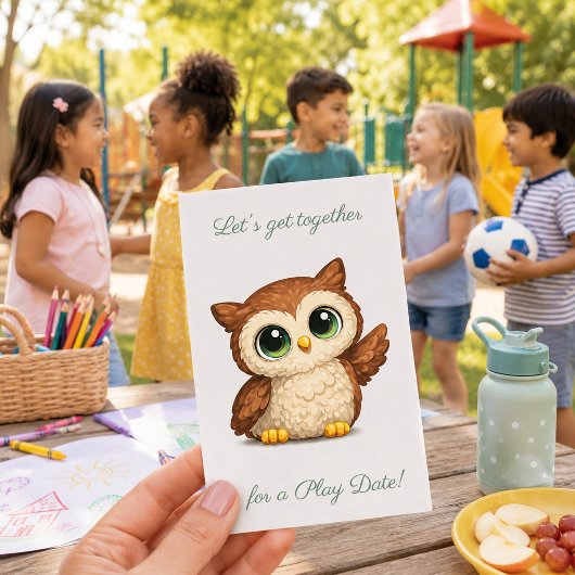 Leuke Uil Speelafspraak Contactkaartje