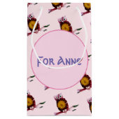 Leuke Uil, Vogel Custom Gift Bag Klein Cadeauzakje (Achterkant)