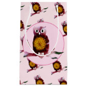 Leuke Uil, Vogel Custom Gift Bag Klein Cadeauzakje (Voorkant)