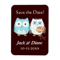 Leuke Uilen Bruiloft bruid en bruidegom Save the D