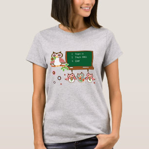 Leuke Uilen Design T-Shirts voor Leraren