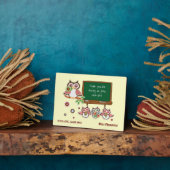 Leuke uilen leraar waardering op maat geschenk fotoplaat (Zijkant)