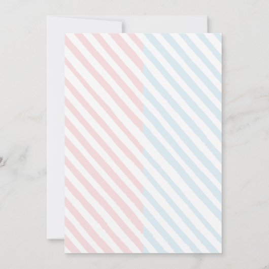 Leuke uilen roze blauw geslacht onthullen partij U Kaart (Achterkant)