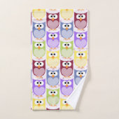 Leuke uilen, Uil Pattern, Baby uilen, Kleurrijke u Bad Handdoek (Handdoek)
