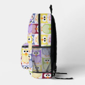 Leuke uilen, Uil Pattern, Baby uilen, Kleurrijke u Bedrukte Rugzak (Rechts)