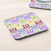 Leuke uilen, Uil Pattern, Baby uilen, Kleurrijke u Bier Onderzetter (Linkerzijde)