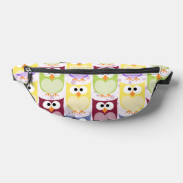 Leuke uilen, Uil Pattern, Baby uilen, Kleurrijke u Heuptasje