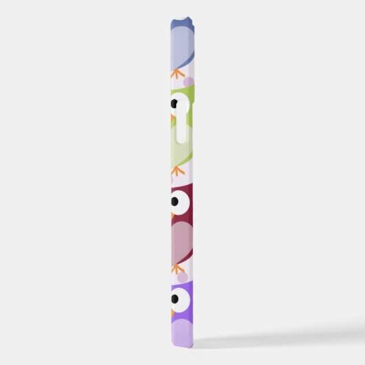 Leuke uilen, Uil Pattern, Baby uilen, Kleurrijke u iPhone Hoesje (Rechterkant)