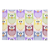 Leuke uilen, Uil Pattern, Baby uilen, Kleurrijke u Kussensloop (Achterkant)