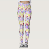 Leuke uilen, Uil Pattern, Baby uilen, Kleurrijke u Leggings (Voorkant)