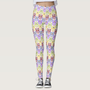 Leuke uilen, Uil Pattern, Baby uilen, Kleurrijke u Leggings