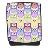 Leuke uilen, Uil Pattern, Baby uilen, Kleurrijke u Rugtassen (Voorkant)