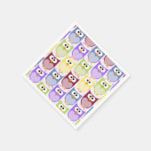 Leuke uilen, Uil Pattern, Baby uilen, Kleurrijke u Servet (Hoek)