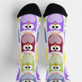 Leuke uilen, Uil Pattern, Baby uilen, Kleurrijke u Sokken (Top)