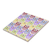 Leuke uilen, Uil Pattern, Baby uilen, Kleurrijke u Tegeltje (Zijkant)