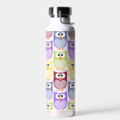 Leuke uilen, Uil Pattern, Baby uilen, Kleurrijke u Waterfles (Links)