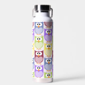 Leuke uilen, Uil Pattern, Baby uilen, Kleurrijke u Waterfles (Voorkant)