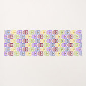 Leuke uilen, Uil Pattern, Baby uilen, Kleurrijke u Yogamat (Achterkant (horizontaal))