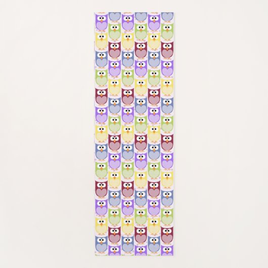 Leuke uilen, Uil Pattern, Baby uilen, Kleurrijke u Yogamat (Voorkant)