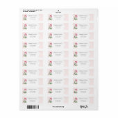Leuke uilen Waterverf patroon monogram Etiket (Full Sheet)