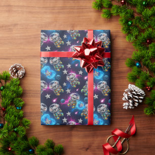 Leuke "Uit Een Andere Wereld" Verjaardag van de Ru Cadeaupapier