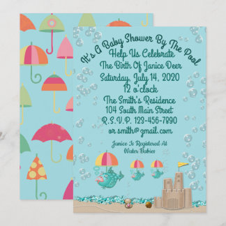 Leuke Uitnodiging voor een Baby shower door de