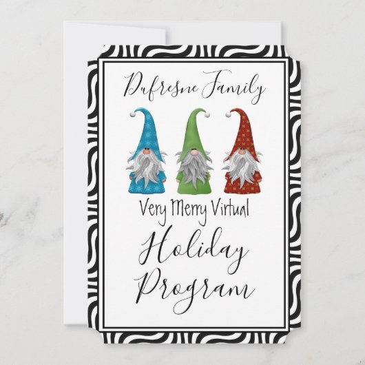 Leuke uitnodiging voor een virtueel vakantieprogra (Voorkant)