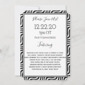 Leuke uitnodiging voor een virtueel vakantieprogra (Achterkant)