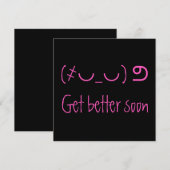 Leuke unicode roze krijg snel betere kaart (Voorkant / Achterkant)