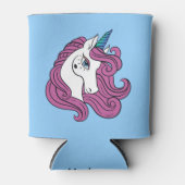 Leuke Unicorn aangepaste naam & kleur koelbox Blikjeskoeler (Voorkant)
