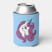 Leuke Unicorn aangepaste naam & kleur koelbox Blikjeskoeler (Blikje Achterkant)