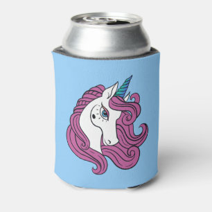 Leuke Unicorn aangepaste naam & kleur koelbox Blikjeskoeler