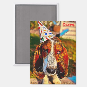 Leuke unieke aangepaste Clyde-hond Magneet