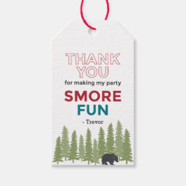 Leuke unieke gepersonaliseerde kamp verjaardag bed cadeaulabel