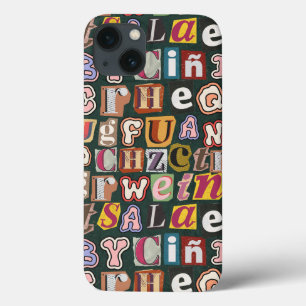 Leuke unieke hand getekende letters Kleurrijk Groe Case-Mate iPhone Case